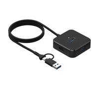 Concentrador divisor USB 4 en 1 Concentrador USB 3.0 para portátil One Drag Four