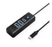 Concentrador divisor USB-C - USB-A USB-C PWC2U-C3 - negro