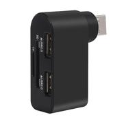 Concentrador Extensor USB: de división de aleación de Aluminio, replicador de Puerto de ángulo Ajustable, Bloque de distribución Plug and Play, expansor de Dispositivo Alimentado por Bus | con in