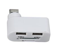 Concentrador extensor USB - Divisor giratorio ajustable de 4 puertos, adaptador de transferencia de datos rápida de 480 Mbps, conector multipuerto compacto para portátil, portátil y PC, concentrador