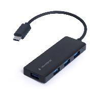 concentrador gembird usb 3.1 (gen 1) tipo c de 4 puertos
