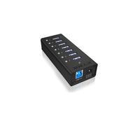 Concentrador (hub) - ICY BOX - IB-AC618 - 7 puertos USB 3.0 - Carcasa de aluminio
