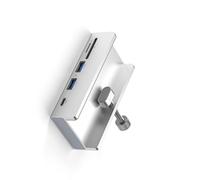 Concentrador múltiple USB 3.0 con clip de aluminio, estación de acoplamiento 3 0, adaptador divisor de muelle de extensión, accesorios de PC