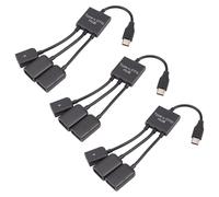 Concentrador OTG USB 3.1 Tipo C 2.0 Hembra + Micro-USB Hembra