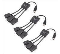 Concentrador OTG USB 3.1 Tipo C 2.0 Hembra + Micro-USB Hembra