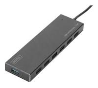 Digitus Hub USB 3.0 - 7 puertos - 5 Gbit/s - Fuente 5V/3,5A - Carcasa aluminio - Negro