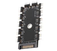 Concentrador RGB de 12 Canales para Pc, Negro, Conector de Alimentación | 1 Juego, Pvb Cobre y Goma, Componentes Electrónicos, Celebración Verano