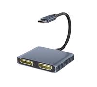 Concentrador Tipo C A + Divisor DP 4K 60 Hz, Estación de Acoplamiento Multipantalla Tipo C para Portátil y Teléfono.