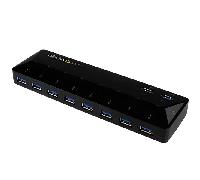 Hub USB Startech ST103008U2C USB 3.0 x 10 Negro