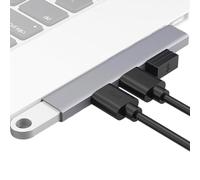 Concentrador USB 3.0-4 puertos concentradores USB, divisor USB compacto | Conector USB de 5 Gbps, estación de acoplamiento USB, pequeño distribuidor USB para computadora de escritorio, impresora de