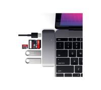 Concentrador USB 3.0 - Satechi - Tipo-C 3 en 1 - 3 x SuperSpeed - Gris - Ordenador de escritorio
