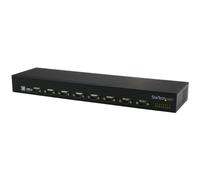 Concentrador USB a Serie StarTech 8 Puertos RS232 Montaje Rack Industrial FTDI Aluminio