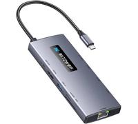 Concentrador USB-C 10 en 1 (3x USB-A / 2x USB-C / USB-C PD / HDMI / SD / TF / RJ45) - BLITZWOLF