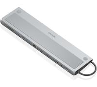 Docking USB Tipo-C Aisens ASUC-12P020-GR/ 2xHDMI/ 3xUSB/ 1xUSB Tipo-C/ 1xRJ45/ 1xDisplayPort/ 1xLector Tarjetas/ 1xUSB Tipo-C PD