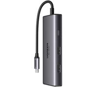 Concentrador USB-C 6 en 1 Revodok (2x HDMI / 2x USB-C / 2x USB-A) - UGREEN
