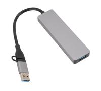 Concentrador USB C, 6 en 1 Tipo C USB a Hub, Adaptador Multipuerto USB3.0 2 Uds USB2.0 USB C con Ranura para Tarjeta de Almacenamiento de Memoria, Adaptador Multipuerto USB C