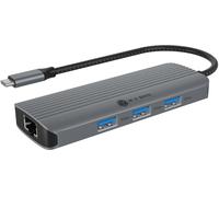 ICY BOX USB-C Docking Station (6 en 1) con 1 HDMI (4K 60Hz), 3 x USB 3.2 HUB, 100 W Power Delivery, Aluminio, Plug & Play, Windows & macOS, IB-DK4034a-CPD