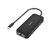 Concentrador USB-C, multipuerto, 6 puertos, 3x USB-A, USB-C, HDMI™, LAN/Ether.