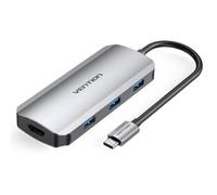 Concentrador USB-C Vention TOFHB 6 en 1 HDMI 4K/USB 3.0/PD 100W