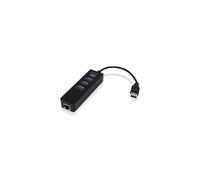 Concentrador USB de 3 puertos Ewent EW1140 + puerto Gigabit Ethernet