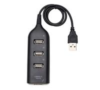 Concentrador USB de 4 Puertos portátil 2 0 1 Compatible con Carga Transferencia Datos Alta 480Mbps para PC Laptop Computer