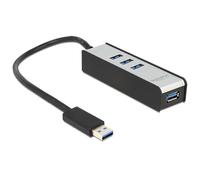 Concentrador USB Delock [3.0, 4 puertos, Aluline, Plug&Play]