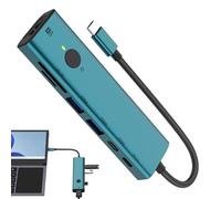 Concentrador USB - Hub USB 3.0 - Adaptador Portátil 7 Puertos 4K Transferencia Rápida de Datos 5Gbps con Función de Pantalla en Reposo para PC Monitor y Escritorio