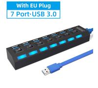 Concentrador USB inteligente, sistema de protección exclusivo que garantiza conexiones seguras, divisor USB multipuerto para un uso sin