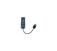 Concentrador USB - MEDIARANGE - MRCS502 - 4 Puertos USB 2.0 - Negro - Para Ordenador de escritorio
