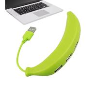 Concentrador USB Para Computadora Portátil | Adaptador Multipuerto De 4 Puertos - Divisor Y Expansor 2.0 Con Forma De Banana Tipo C Transferencia De Datos Más Rápida | Versátil Ideal Como Accesorios E