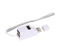 Concentrador USB para transmisión de alta velocidad, diseño compacto Plug and Play, divisor de datos USB de tres puertos alimentado por bus con