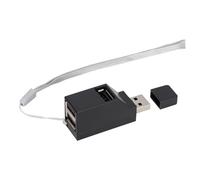 Concentrador USB para transmisión de alta velocidad, diseño compacto Plug and Play, divisor de datos USB de tres puertos alimentado por bus con