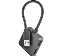 NGS IHUB 3.0 Tiny - Hub USB de 4 Puertos, Expansor Compacto y Portátil con Transferencia de hasta 5 Gbps, Compatible con USB 2.0/1.1, Plug & Play, sin Alimentación Externa