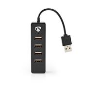 Concentrador USB | USB-A macho | 4x USB A Hembra | 4 puerto(s) | USB 2.0 | Alimentado por USB