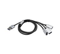 Concentradores divisores USB 2.0 macho a 3/2 USB 2.0 hembra para carga de computadora portátil y coche
