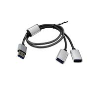 Concentradores divisores USB 2.0 macho a 3/2 USB 2.0 hembra para carga de computadora portátil y coche