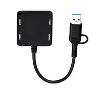 Concentradores tipo C a USB con 3 puertos USB 3.0 + 1 puerto tipo C para portátiles, teléfonos, tabletas, para carga y conectividad, concentrador de transferencia de datos