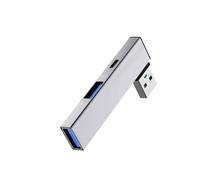 Concentradores USB 3.0 USB a tipo C y divisor USB de 2 puertos para transferencia rápida de datos, compatible con dispositivos Android de ventana