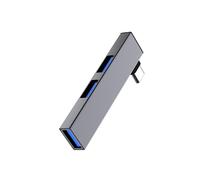 Concentradores USB C con datos de 4 puertos para laptop, 2 USB 2.0 1 USB 3.0, estación de acoplamiento portátil para laptop USB C