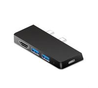 Concentradores USB C para estaciones de acoplamiento Pro8/9/X con pantalla triple 4K USB3.0 USB2.0 y ranura para tarjeta