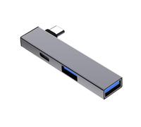Concentradores USB C portátiles tipo C a tipo C y 2 puertos USB para dispositivos de ventana, transferencia rápida de datos