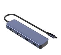 Concentradores USB multipuerto de 10 Gbps, adaptador de 4 vías con 2 puertos USB A y tipo C de aluminio para conectividades