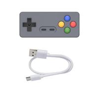 Concentradores USB únicos con forma de controlador de juego con 2 puertos tipo C y 2 puertos USB para accesorios de computadora