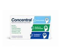Concentral 30 Cápsulas - Suplemento Especial para Opositores - Ayuda a Aliviar el Estrés, a la Concentración y Combate el Cansacio - con Bacopa, Rhodiola y Fosfolípidos