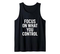 Concéntrate en lo que tú. control, cita estoica. Camiseta sin Mangas