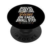 Concéntrese en cada diseño de motivación para el gimnasio Small Step PopSockets PopGrip Adhesivo