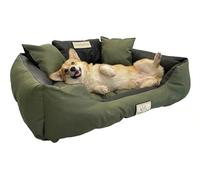 Concept Crystal Cama Impermeable para Todas Las Razas - Exterior Cordura Resistente a Desgarros - Cojín Higiénico Lavable - Hecha a Mano en Polonia UE - 55x45 a 145x115 cm 8 Colores - King Dog