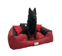 Concept Crystal Cama para Perros Impermeable Cordura - Relleno Fibra Siliconada Cojín - Duradera Resistente a Arañazos - Lavable Hecha a Mano en Polonia - 6 Tamaños 55x45 cm a 145x115 cm - King Dog