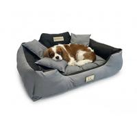 Concept Crystal Cama para Perros Impermeable Cordura - Relleno Fibra Siliconada Cojín - Duradera Resistente a Arañazos - Lavable Hecha a Mano en Polonia - 6 Tamaños 55x45 cm a 145x115 cm - King Dog