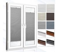 Concept Crystal® Persiana Plisada Panal de Abeja Personalizada con PERFORACIÓN - 6 Colores Diferentes - Cortinas Térmicas Opacas Panal de Abeja para Ventanas y Puertas (Altura de 50 cm a 149 cm)